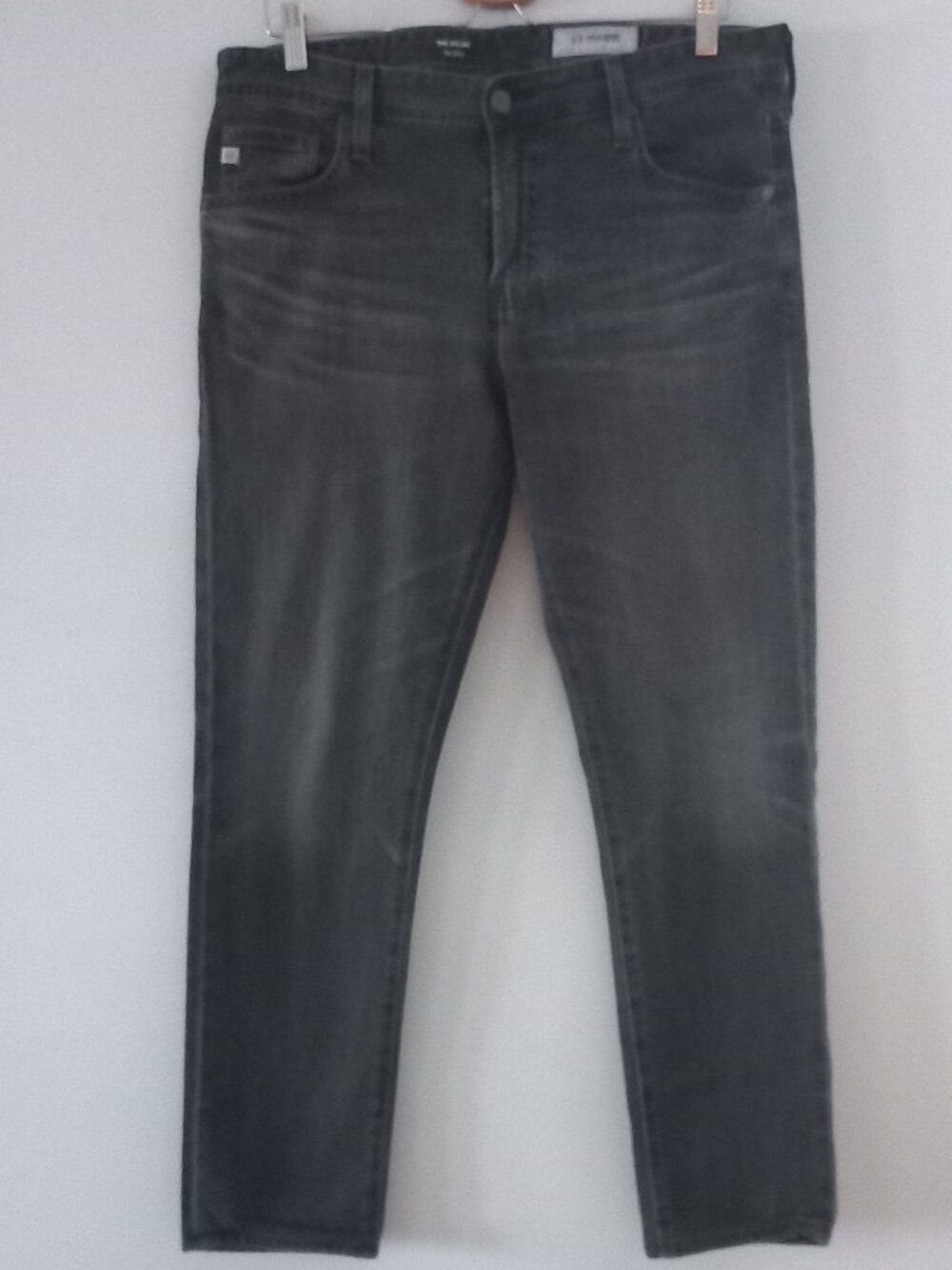 ADRIANO GOLDSCHMEID AG ED DENIM Dylan slim skinny grey jeans 33R